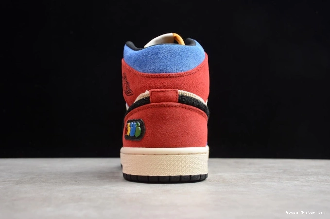 Fearless CU2805-100 Jordan SE Air Mid 1 Blue Great the 0714